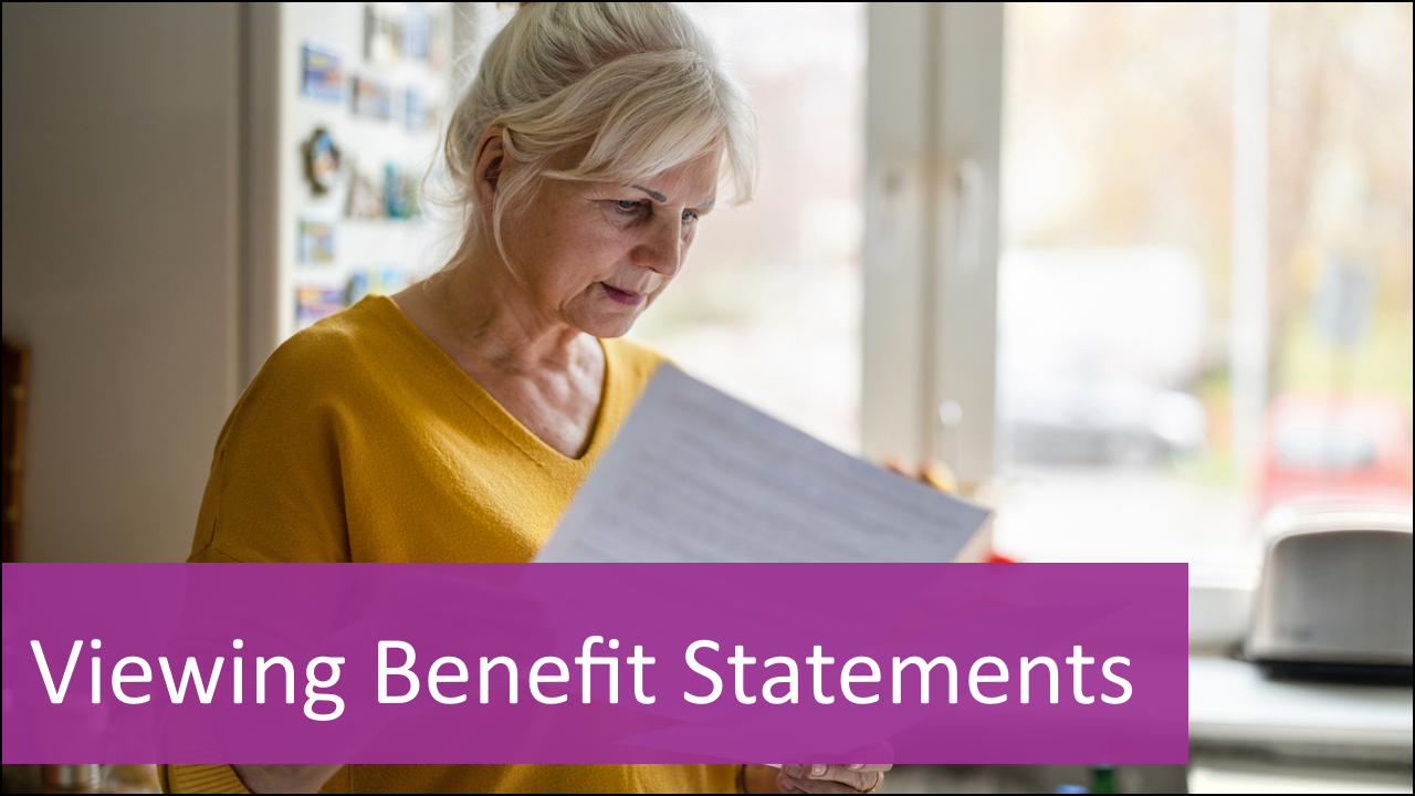 view your benefit statements
