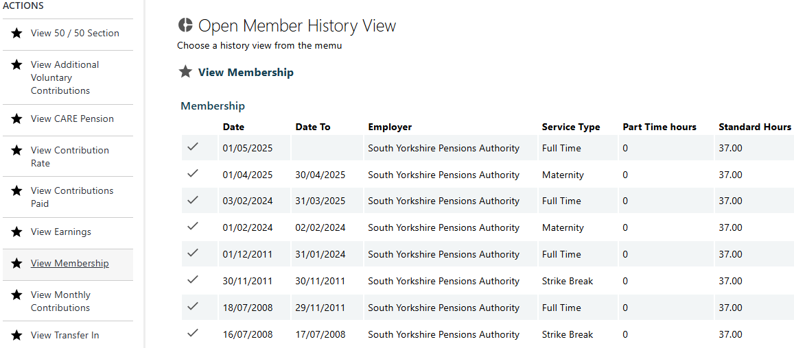 The employerHub membership details 